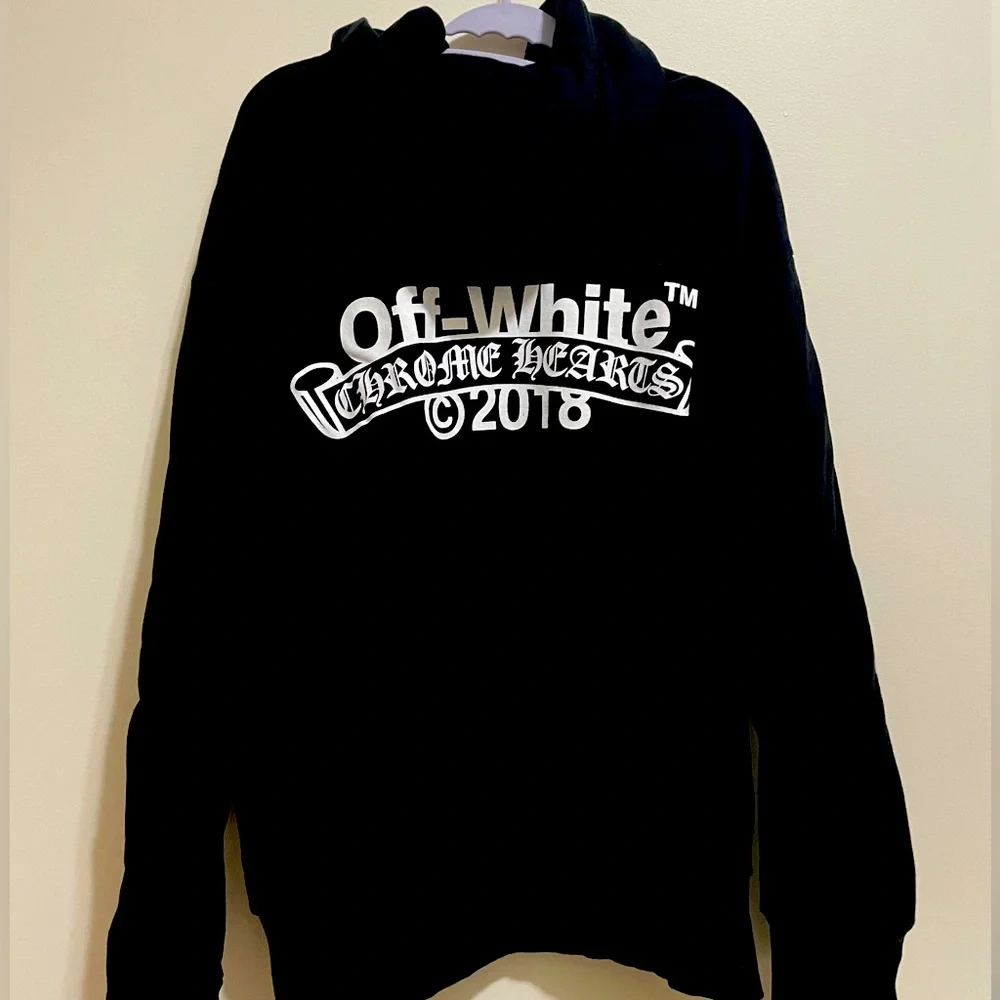 Chrome Hearts | Sweaters | Off White X Chrome Hearts Hoodie | Poshmark